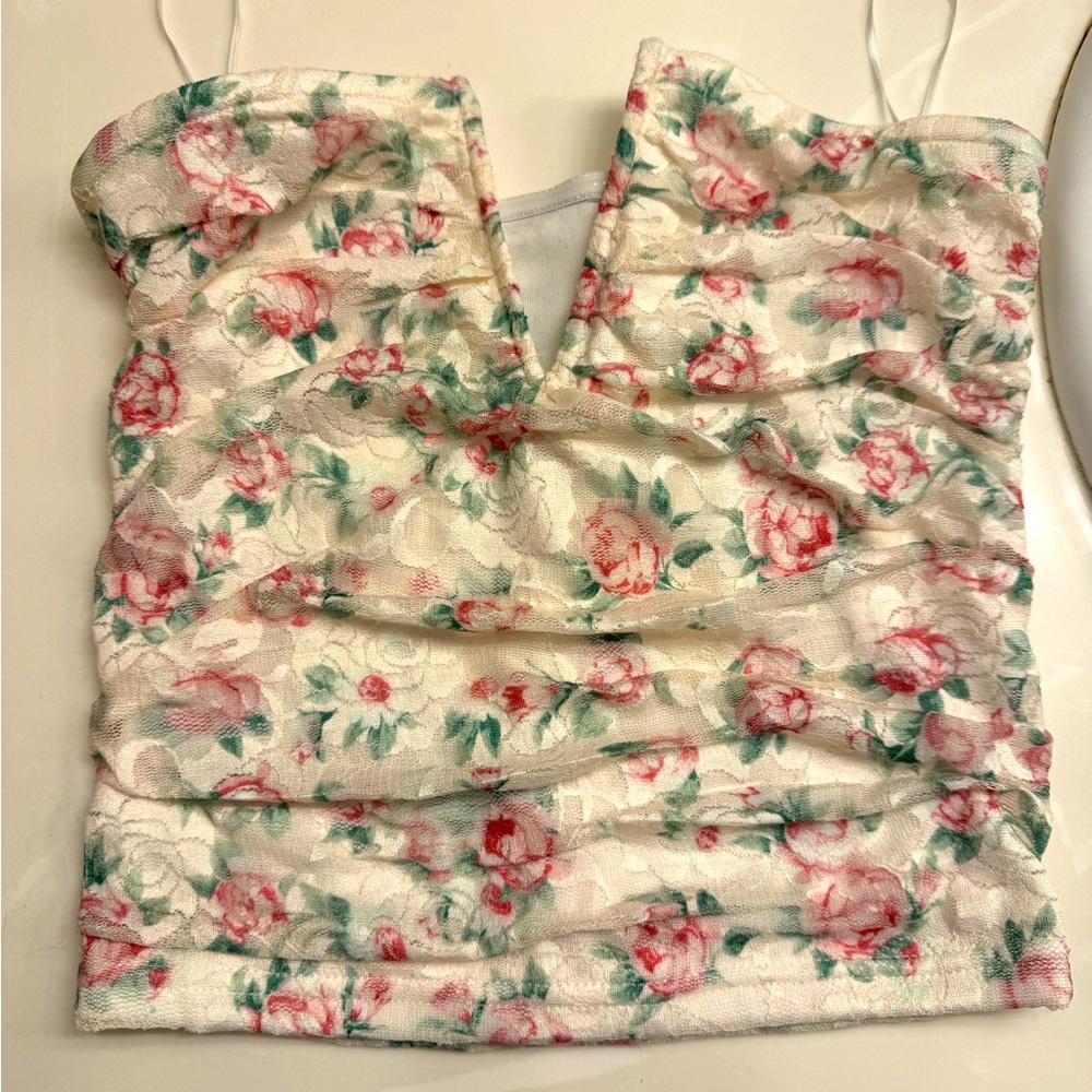 Brand new lacy tube top!